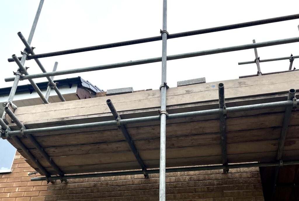 builders scaffolding for domestic project